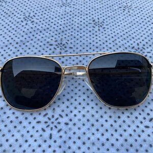 Capri Optics DC158 Unisex Adults Gold Pilot Sunglasses Frame 52[]20 140